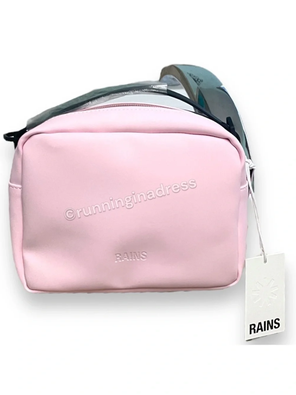NWT Rains Box Bag W3 Candy Pink Waterproof Crossbody Shoulder Handbag
